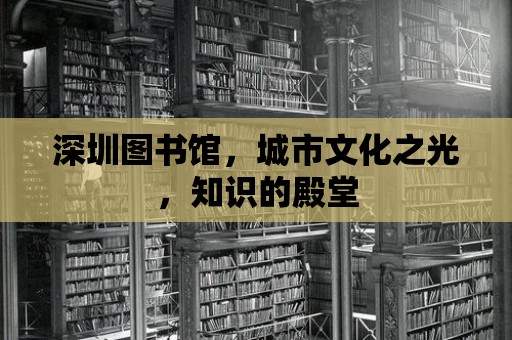 深圳圖書館，城市文化之光，知識的殿堂