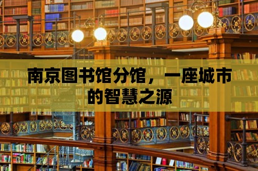 南京圖書館分館，一座城市的智慧之源