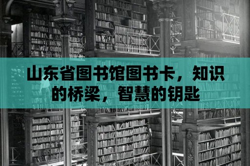 山東省圖書館圖書卡，知識的橋梁，智慧的鑰匙