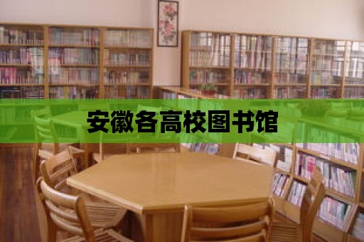 安徽各高校圖書館