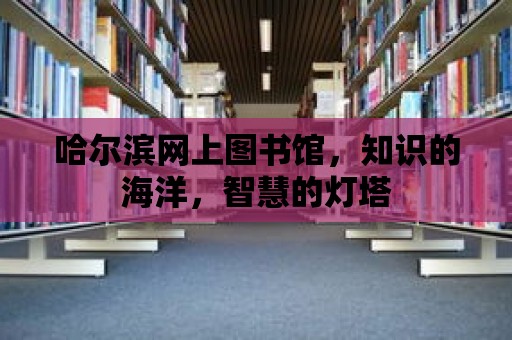 哈爾濱網(wǎng)上圖書館，知識的海洋，智慧的燈塔