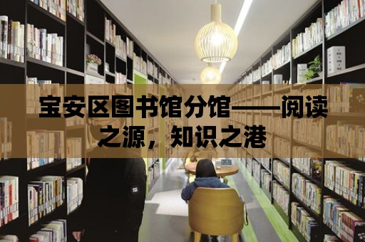 寶安區圖書館分館——閱讀之源，知識之港