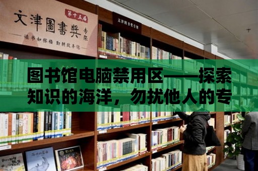 圖書館電腦禁用區——探索知識的海洋，勿擾他人的專注