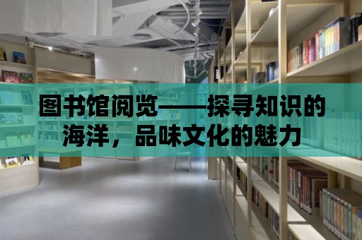 圖書館閱覽——探尋知識的海洋，品味文化的魅力