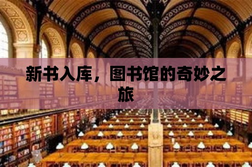 新書入庫，圖書館的奇妙之旅