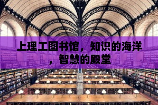 上理工圖書館，知識的海洋，智慧的殿堂