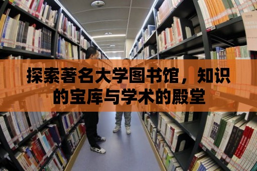 探索著名大學(xué)圖書館，知識的寶庫與學(xué)術(shù)的殿堂