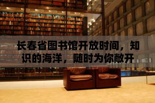 長春省圖書館開放時間，知識的海洋，隨時為你敞開