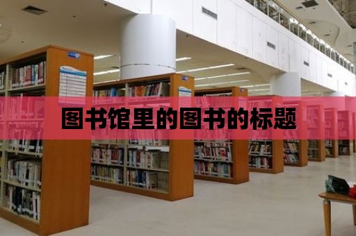 圖書館里的圖書的標題