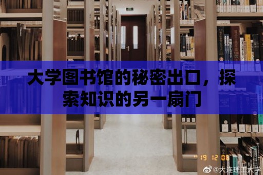 大學圖書館的秘密出口，探索知識的另一扇門