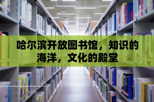 哈爾濱開放圖書館，知識的海洋，文化的殿堂