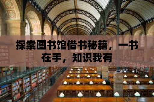 探索圖書館借書秘籍，一書在手，知識我有