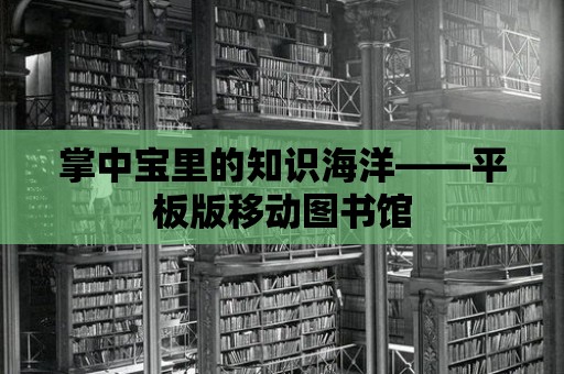 掌中寶里的知識(shí)海洋——平板版移動(dòng)圖書館