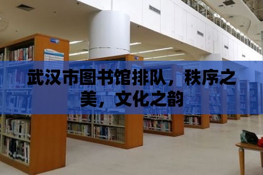 武漢市圖書館排隊，秩序之美，文化之韻