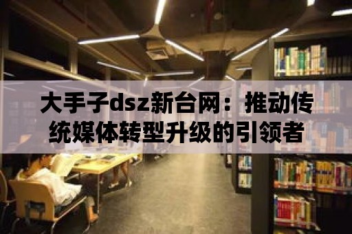 大手子dsz新臺網：推動傳統媒體轉型升級的引領者