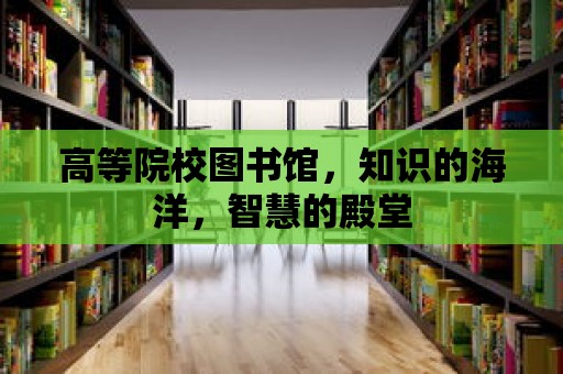 高等院校圖書館，知識的海洋，智慧的殿堂