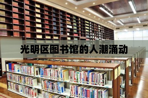 光明區圖書館的人潮涌動