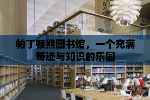 帕丁頓熊圖書館，一個充滿奇跡與知識的樂園