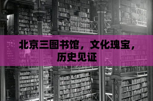 北京三圖書館，文化瑰寶，歷史見證