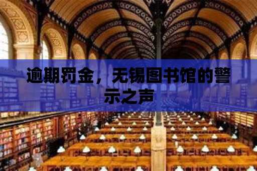 逾期罰金，無(wú)錫圖書館的警示之聲