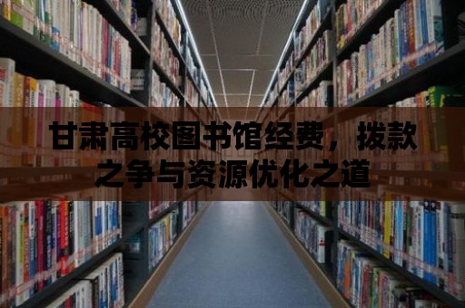 甘肅高校圖書館經(jīng)費，撥款之爭與資源優(yōu)化之道