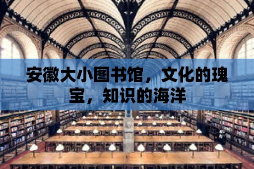 安徽大小圖書館，文化的瑰寶，知識的海洋