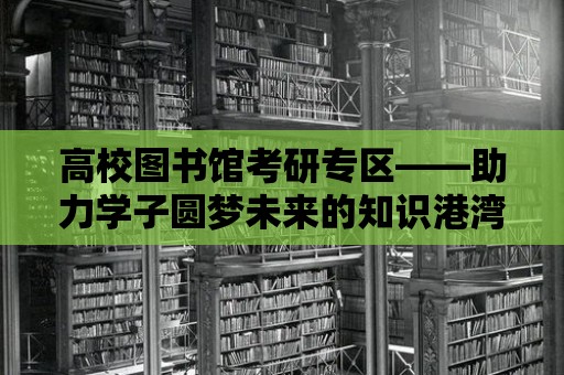 高校圖書館考研專區——助力學子圓夢未來的知識港灣