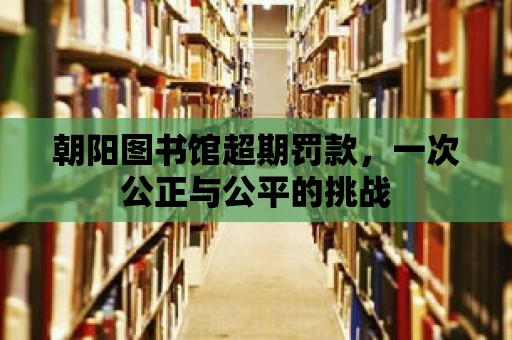 朝陽圖書館超期罰款，一次公正與公平的挑戰(zhàn)