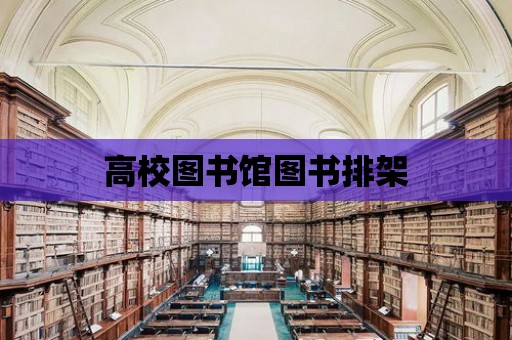 高校圖書館圖書排架