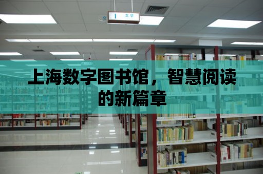 上海數字圖書館，智慧閱讀的新篇章