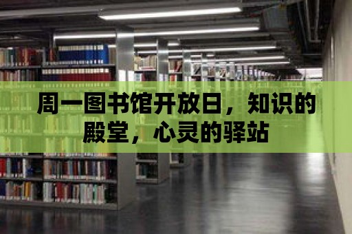 周一圖書館開放日，知識的殿堂，心靈的驛站