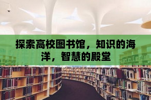 探索高校圖書館，知識的海洋，智慧的殿堂