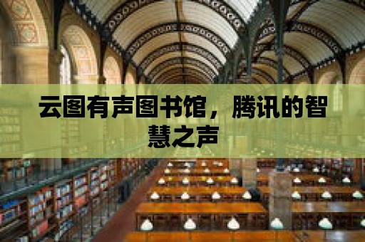 云圖有聲圖書館，騰訊的智慧之聲