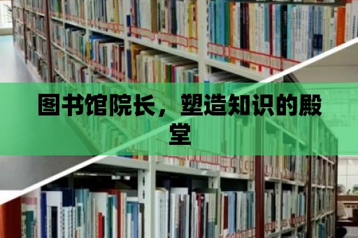 圖書館院長，塑造知識的殿堂