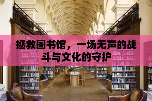 拯救圖書館，一場無聲的戰斗與文化的守護