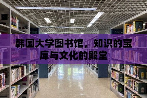 韓國大學(xué)圖書館，知識(shí)的寶庫與文化的殿堂