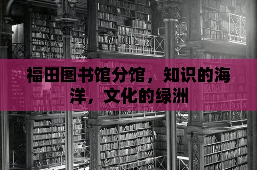 福田圖書館分館，知識的海洋，文化的綠洲