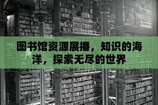 圖書館資源展播，知識的海洋，探索無盡的世界