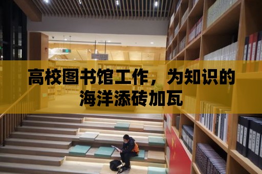 高校圖書館工作，為知識(shí)的海洋添磚加瓦