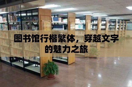 圖書館行楷繁體，穿越文字的魅力之旅