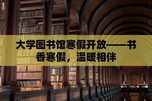 大學(xué)圖書館寒假開放——書香寒假，溫暖相伴