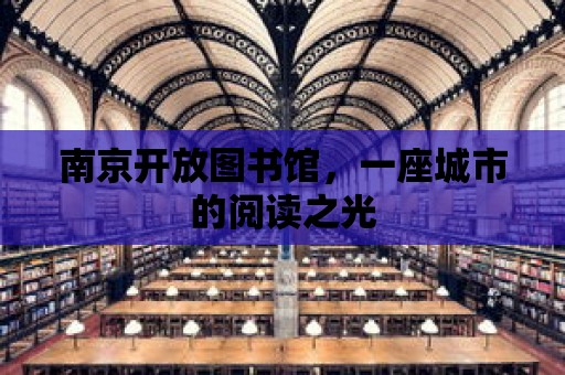 南京開放圖書館，一座城市的閱讀之光