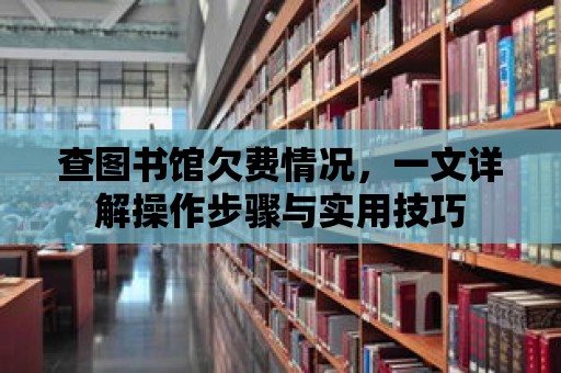 查圖書館欠費情況，一文詳解操作步驟與實用技巧