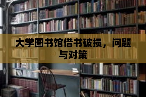 大學圖書館借書破損，問題與對策