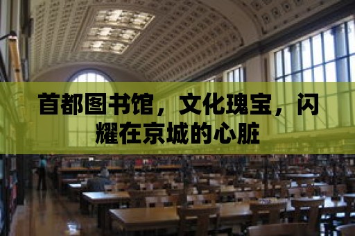 首都圖書館，文化瑰寶，閃耀在京城的心臟