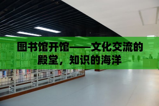 圖書館開館——文化交流的殿堂，知識(shí)的海洋