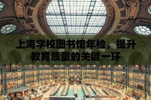 上海學校圖書館年檢，提升教育質量的關鍵一環