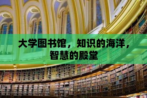 大學圖書館，知識的海洋，智慧的殿堂