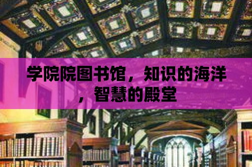 學院院圖書館，知識的海洋，智慧的殿堂