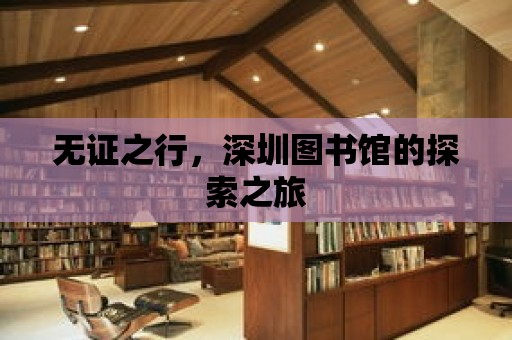 無(wú)證之行，深圳圖書館的探索之旅